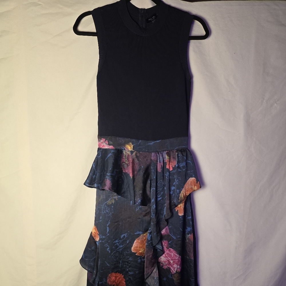 Ted Baker London Knit Bodice Midi Dress